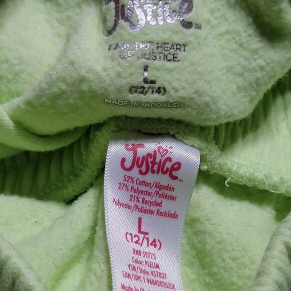 2Pc Justice LS Hoodie & Sweat Pants "Positive Thoughts Daily" - Size L (12/14) - Picture 9 of 15